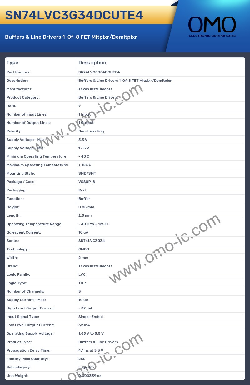 SN74LVC3G34DCUTE4