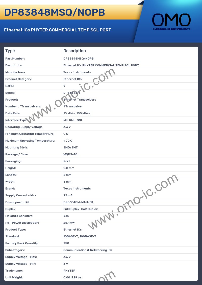 DP83848MSQ/NOPB