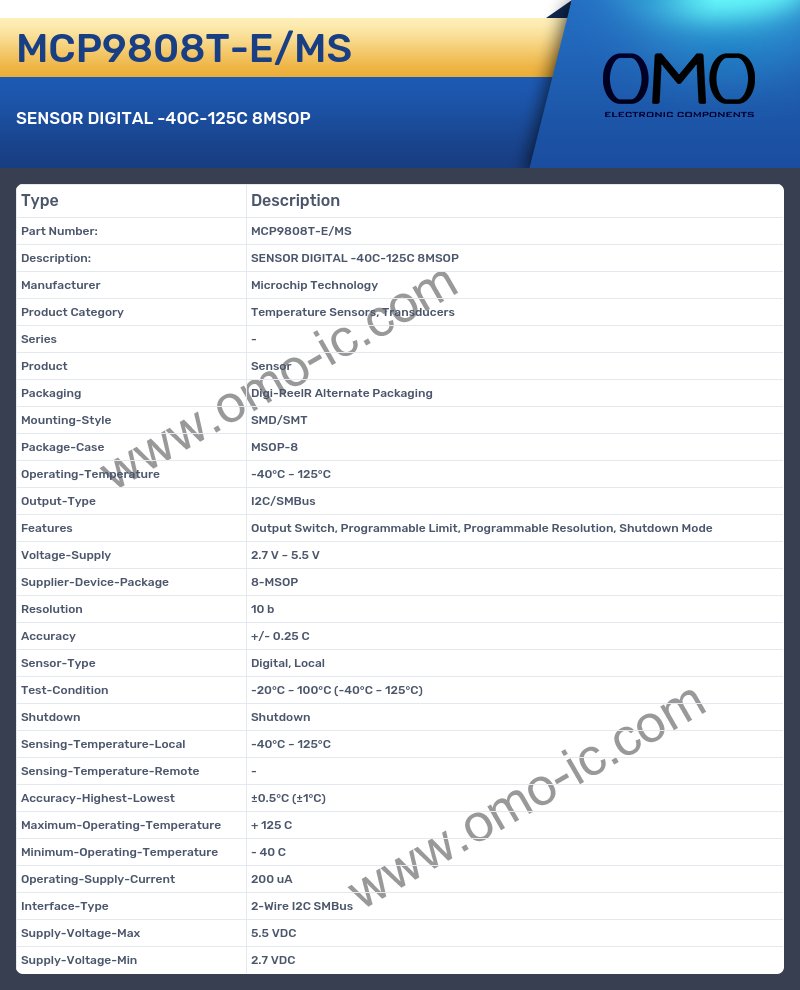 MCP9808T-E/MS