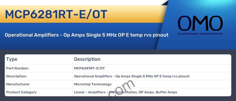 MCP6281RT-E/OT