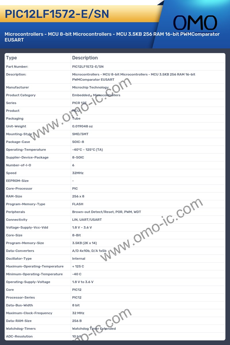 PIC12LF1572-E/SN