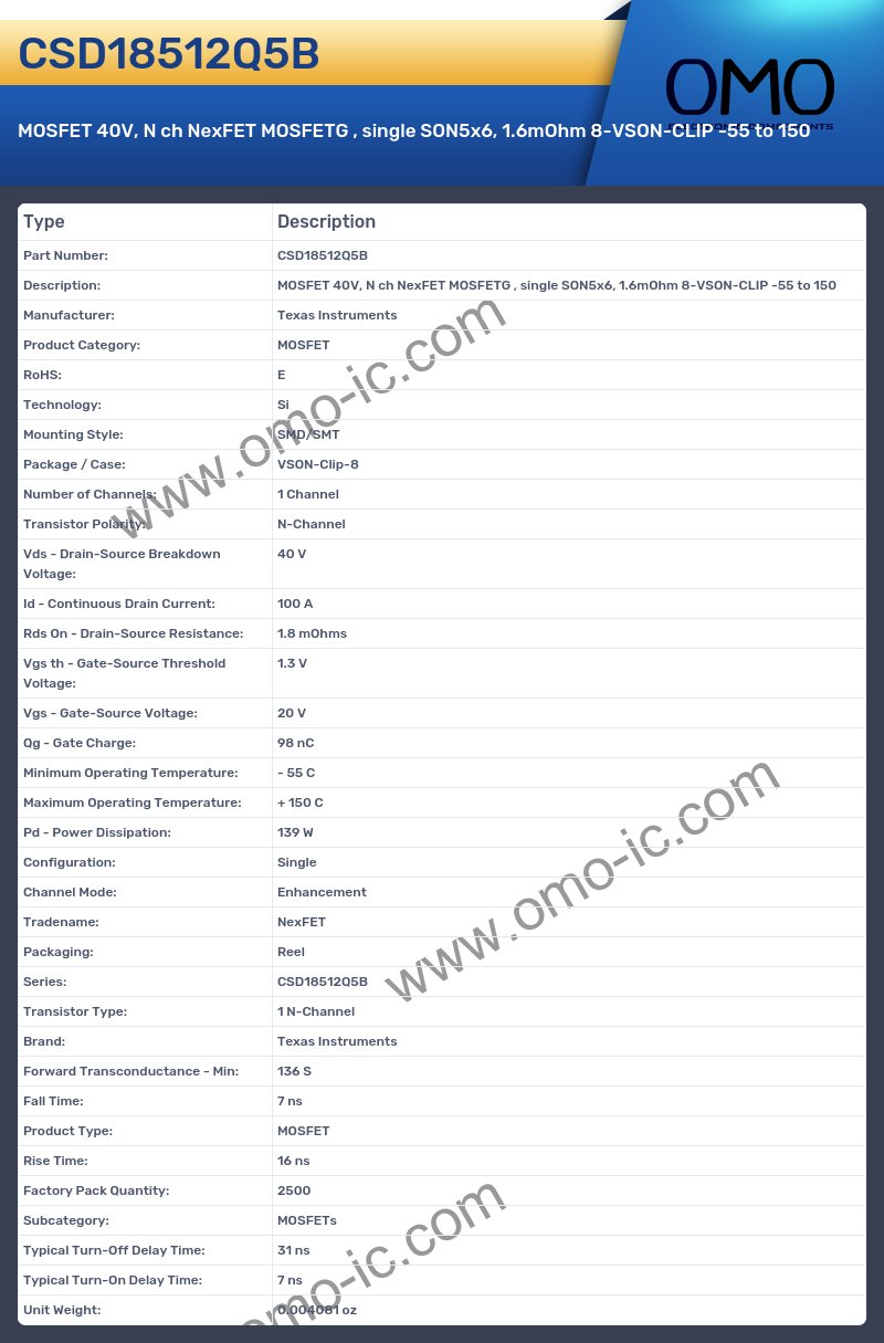 CSD18512Q5B