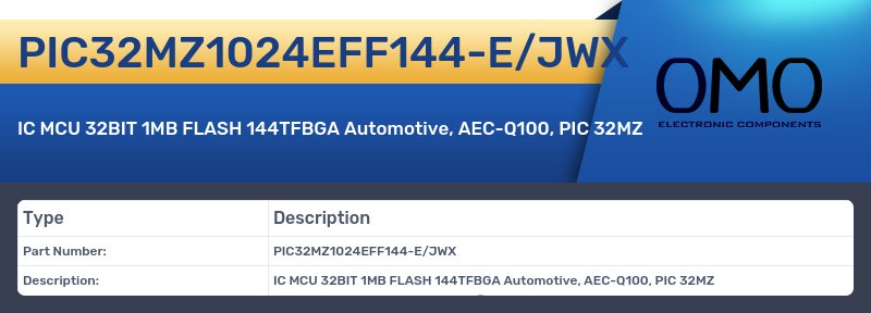 PIC32MZ1024EFF144-E/JWX