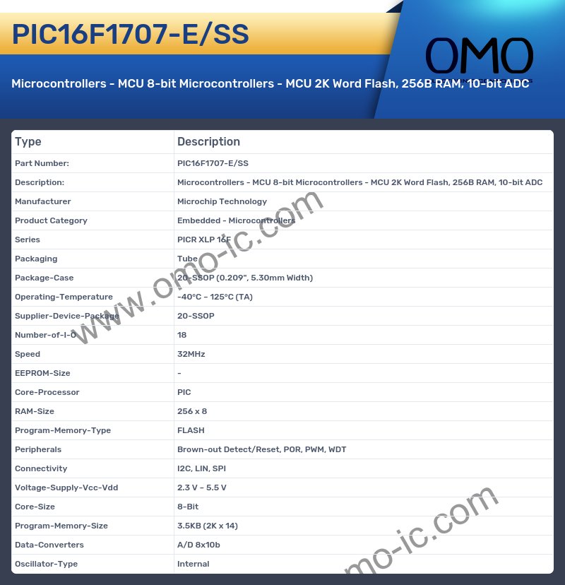 PIC16F1707-E/SS