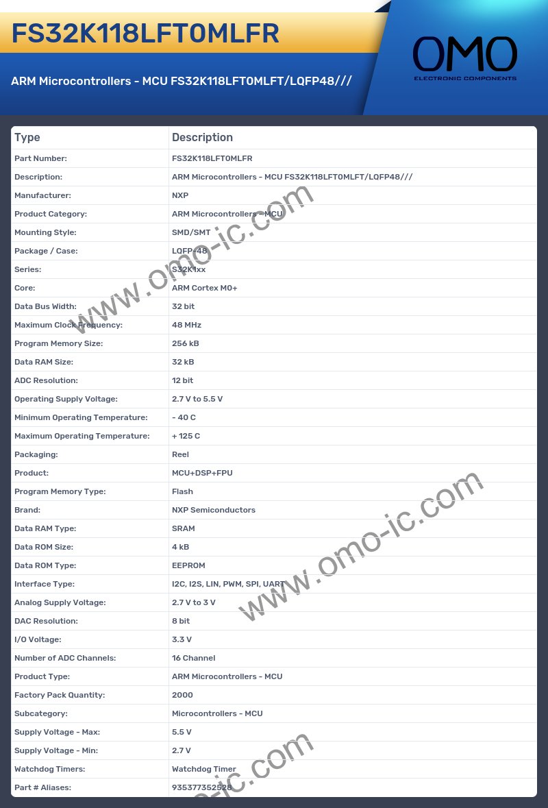 FS32K118LFT0MLFR