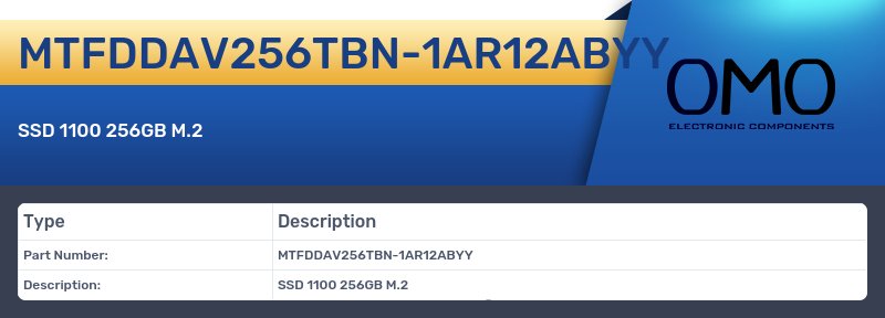 MTFDDAV256TBN-1AR12ABYY