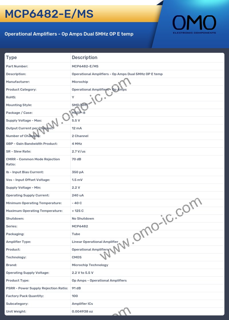 MCP6482-E/MS
