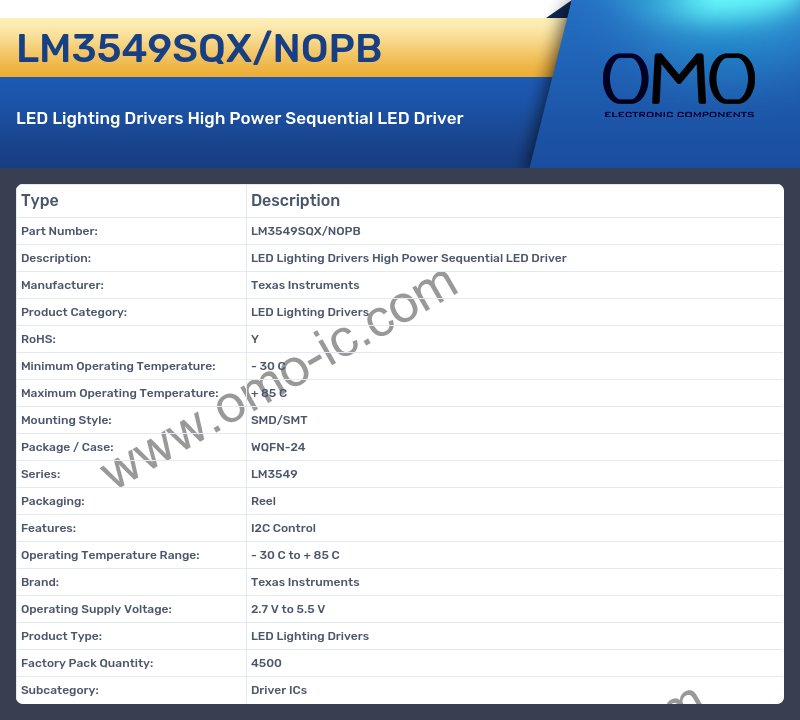 LM3549SQX/NOPB