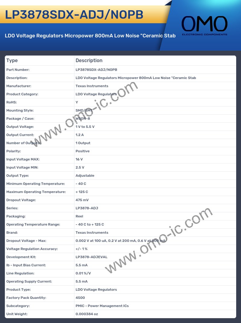 LP3878SDX-ADJ/NOPB