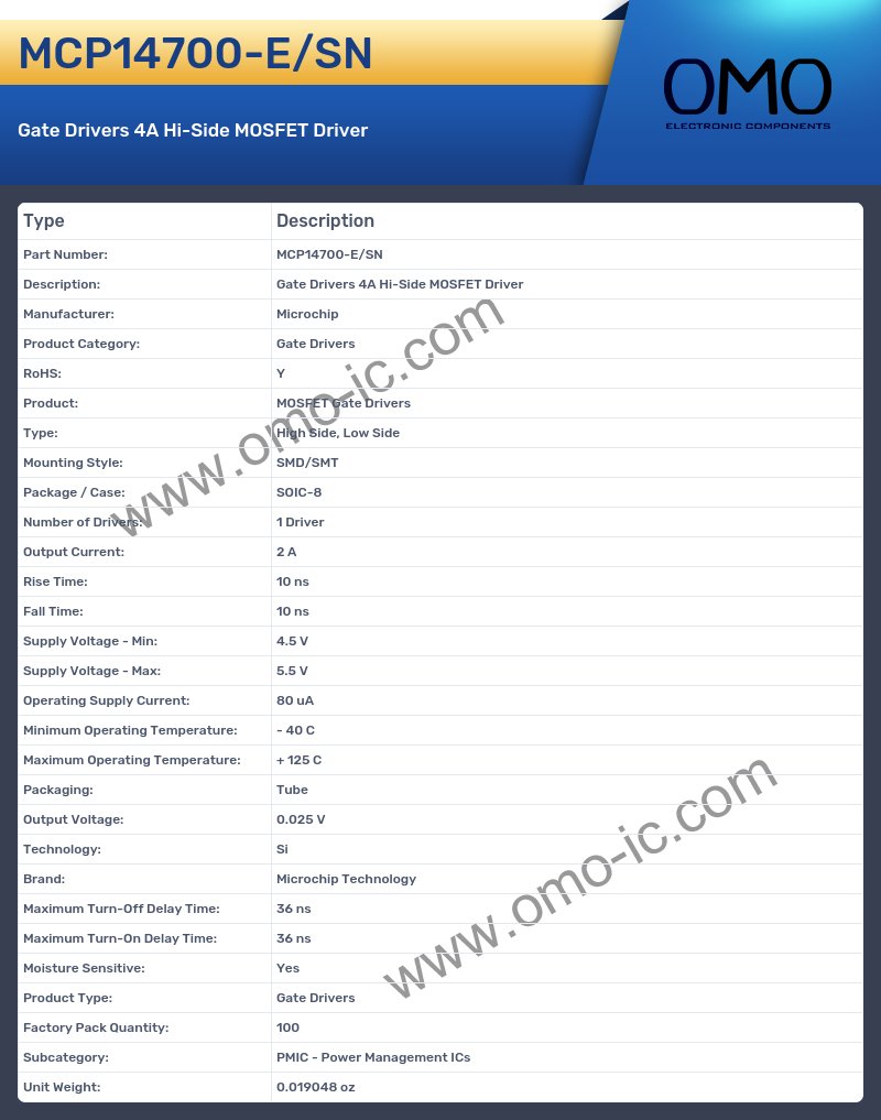 MCP14700-E/SN