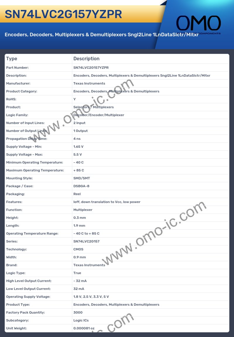 SN74LVC2G157YZPR