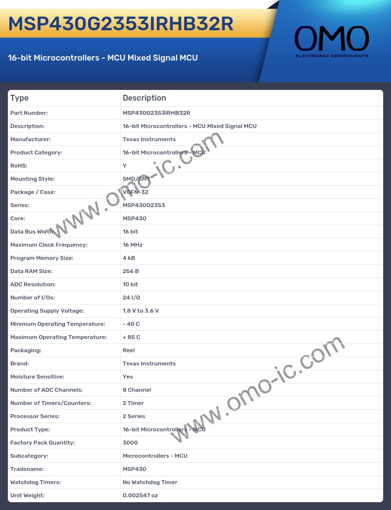 MSP430G2353IRHB32R
