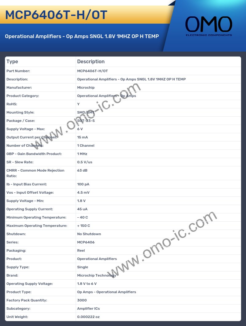 MCP6406T-H/OT