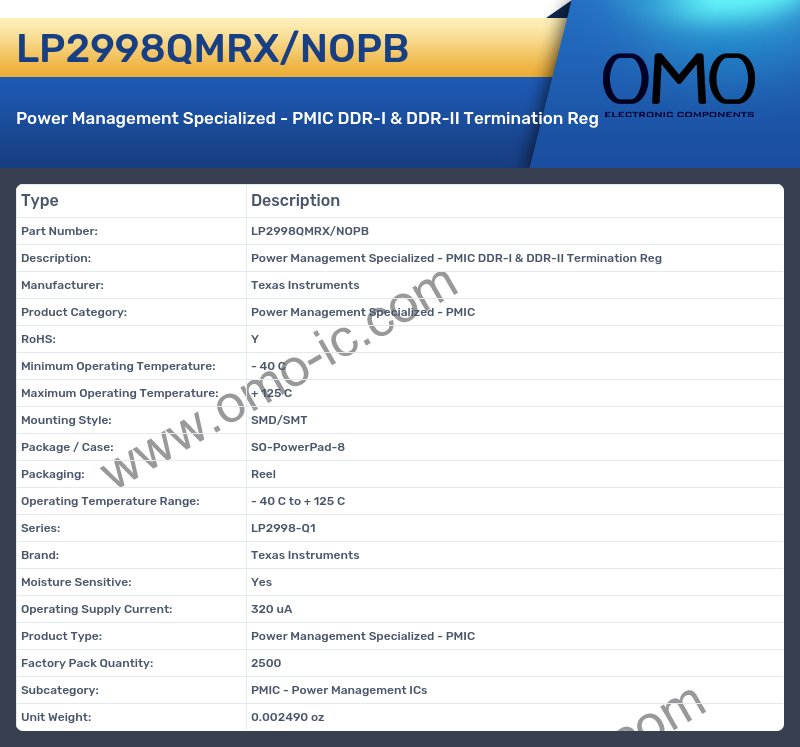 LP2998QMRX/NOPB