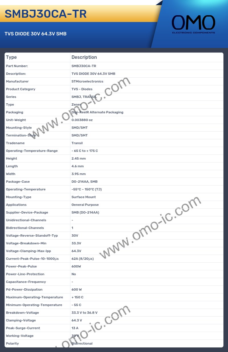 SMBJ30CA-TR