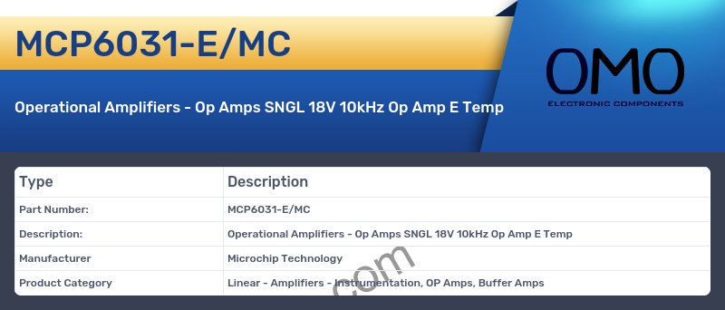MCP6031-E/MC