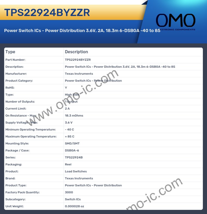 TPS22924BYZZR