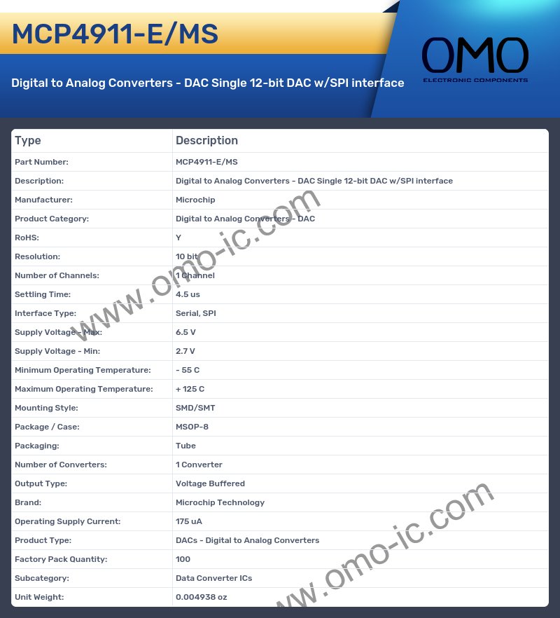 MCP4911-E/MS