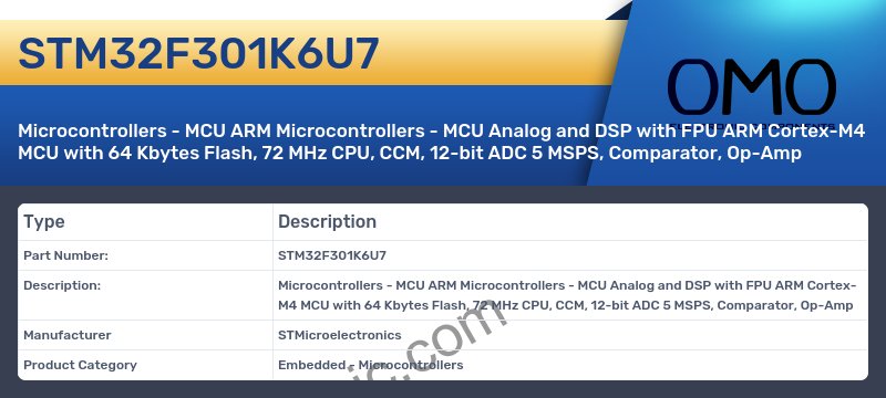 STM32F301K6U7