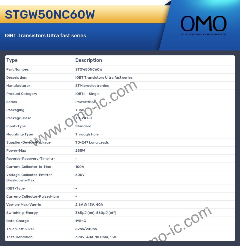 STGW50NC60W