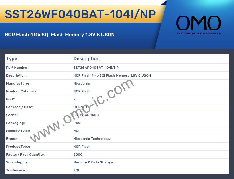 SST26WF040BAT-104I/NP