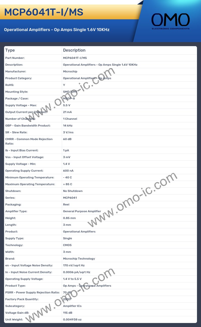 MCP6041T-I/MS