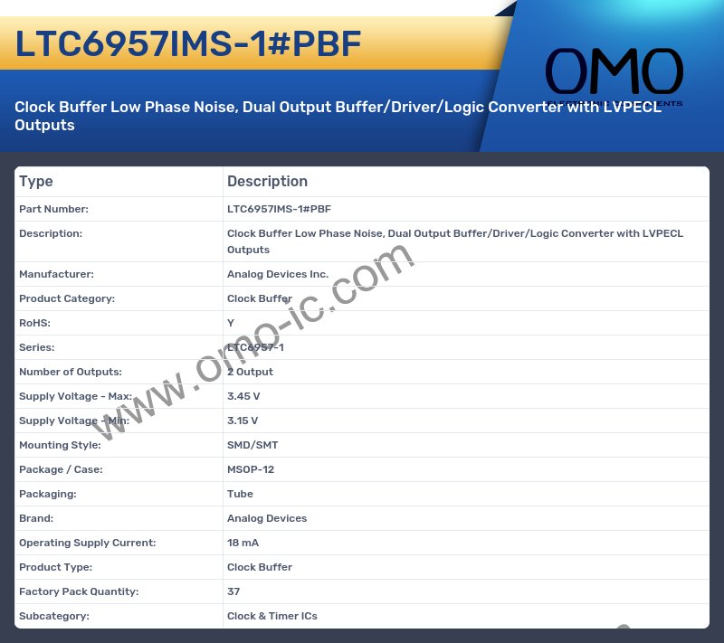 LTC6957IMS-1#PBF