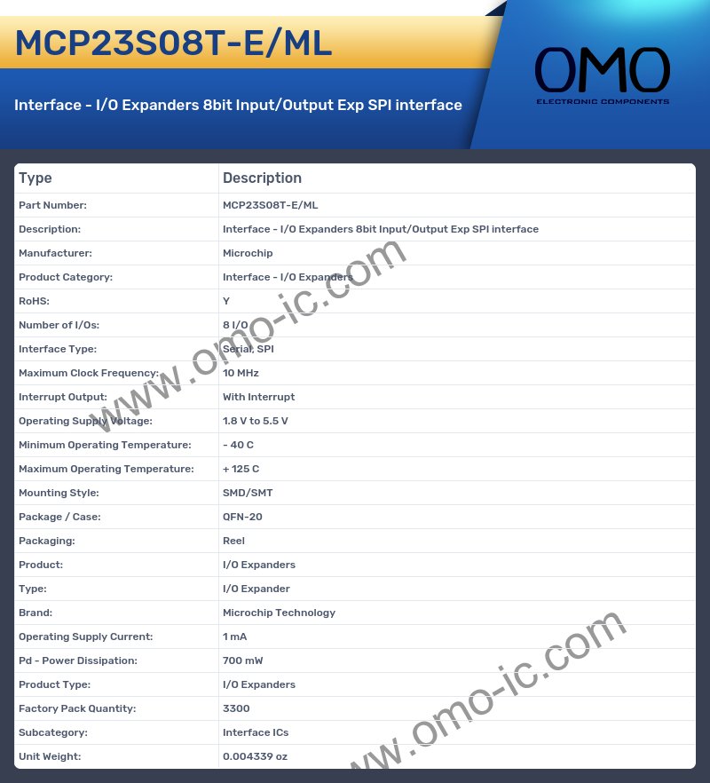 MCP23S08T-E/ML