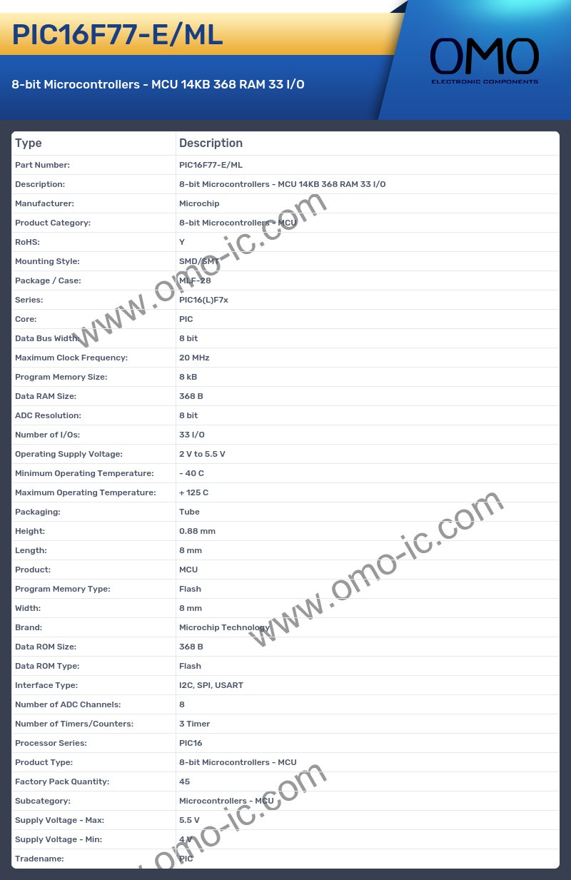 PIC16F77-E/ML
