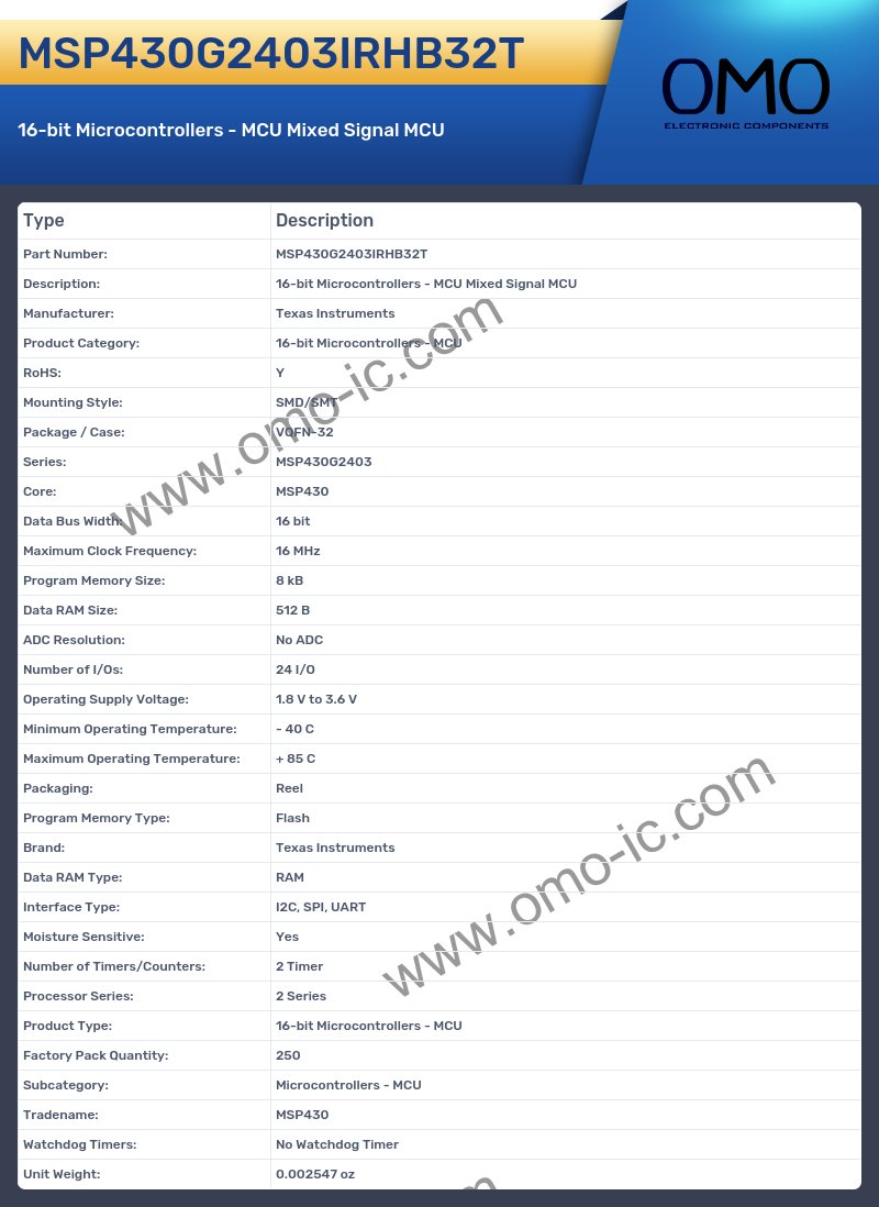 MSP430G2403IRHB32T