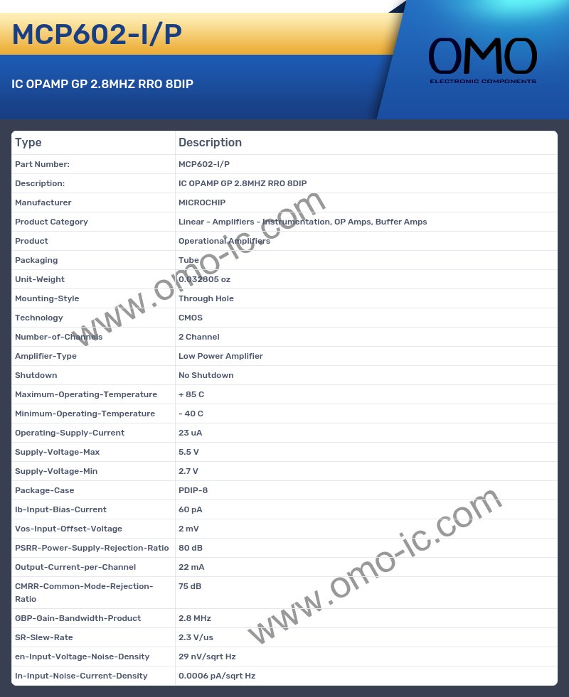 MCP602-I/P