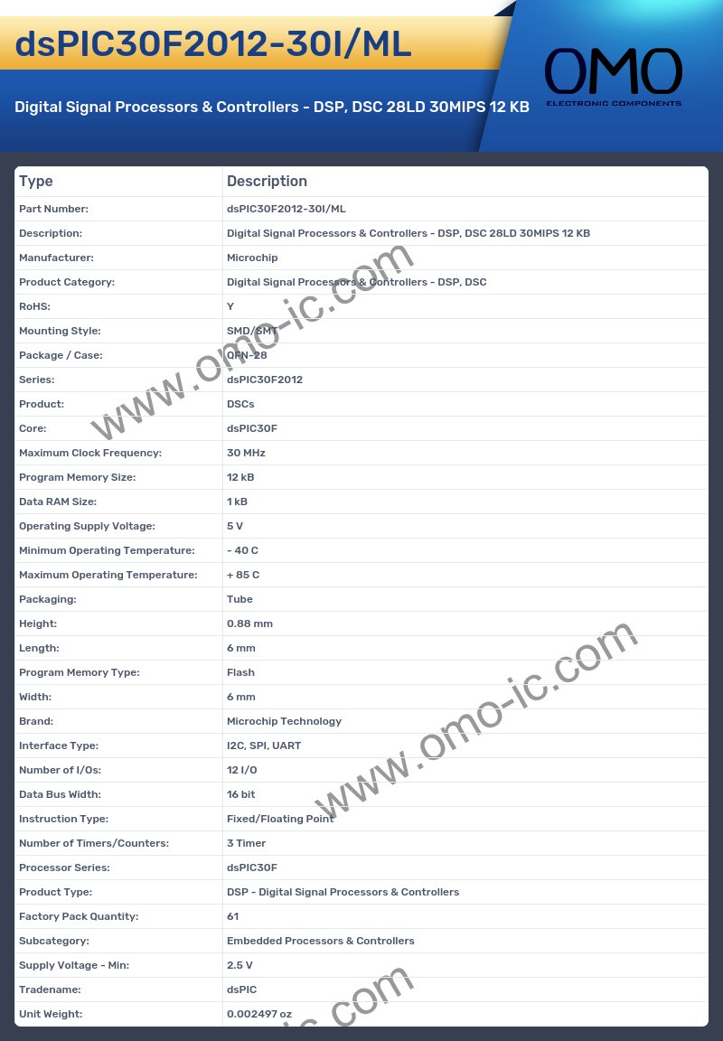 dsPIC30F2012-30I/ML