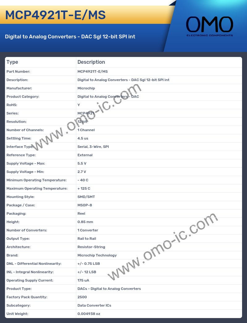 MCP4921T-E/MS