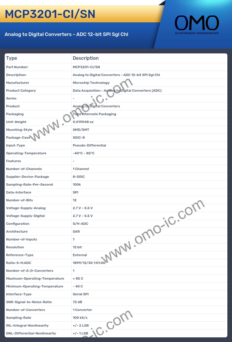 MCP3201-CI/SN