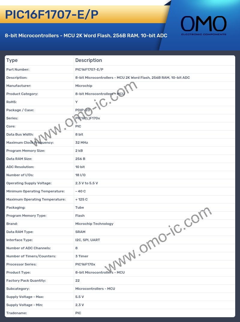 PIC16F1707-E/P