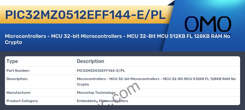 PIC32MZ0512EFF144-E/PL