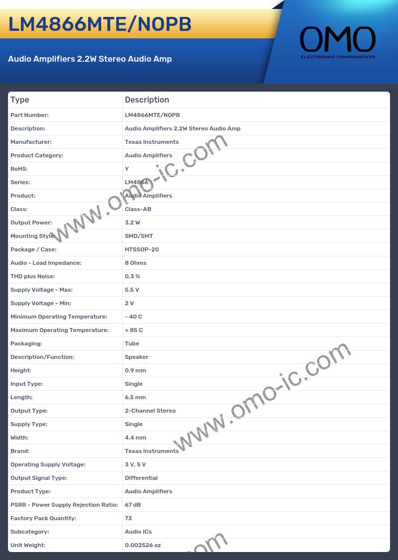 LM4866MTE/NOPB