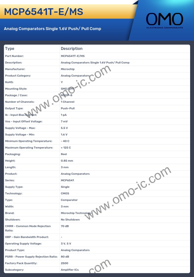 MCP6541T-E/MS