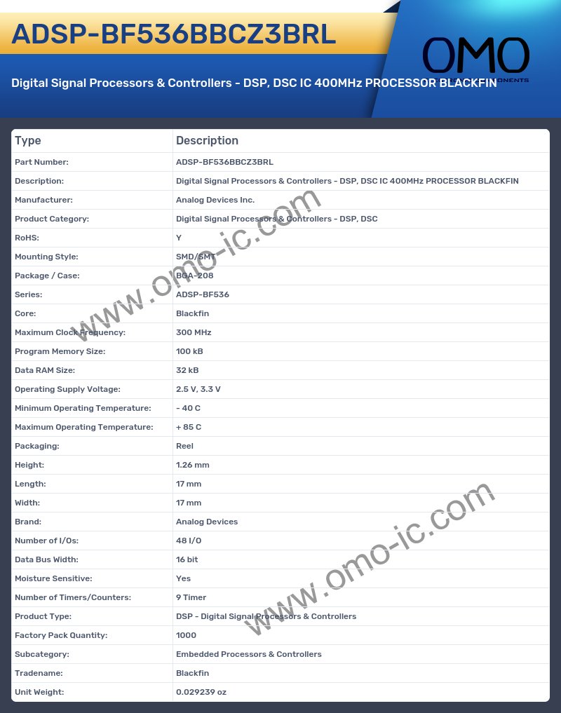 ADSP-BF536BBCZ3BRL