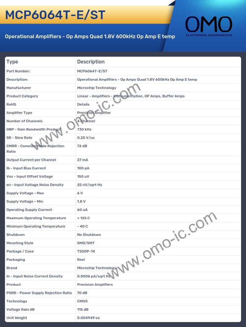 MCP6064T-E/ST