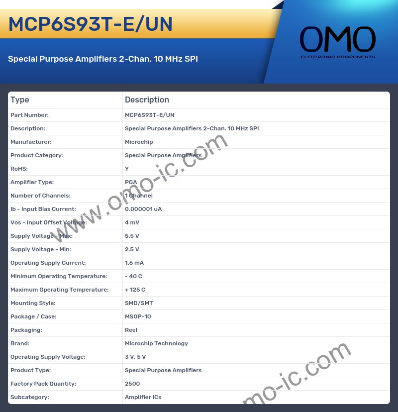 MCP6S93T-E/UN