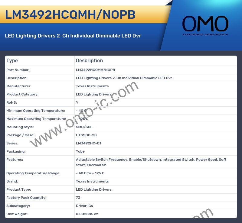 LM3492HCQMH/NOPB