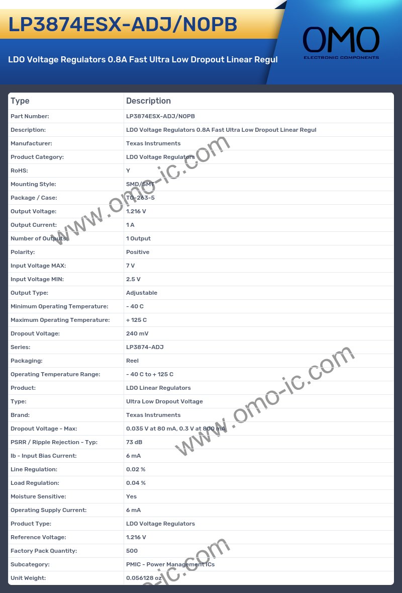 LP3874ESX-ADJ/NOPB