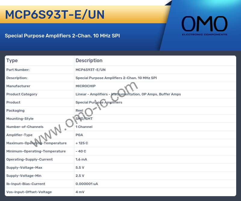 MCP6S93T-E/UN