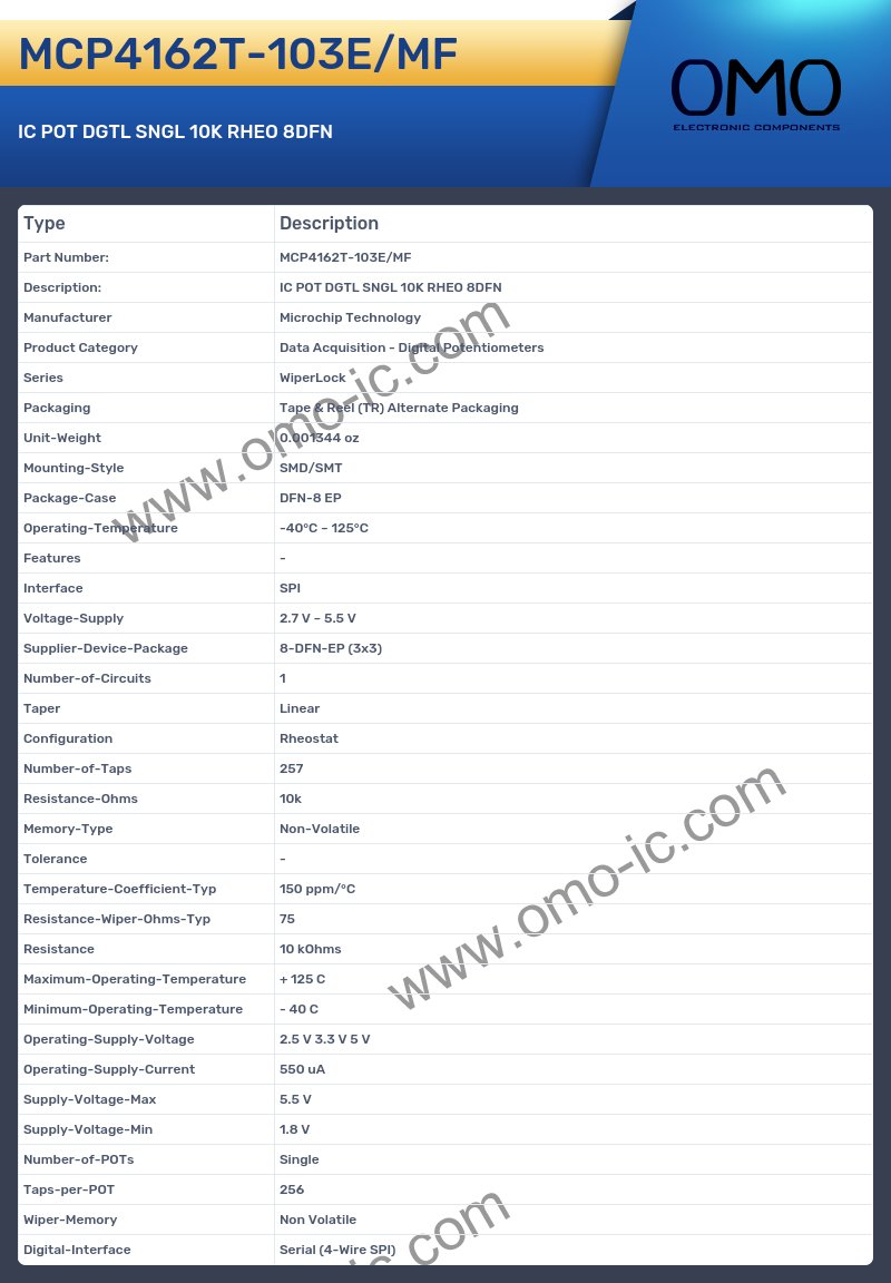 MCP4162T-103E/MF