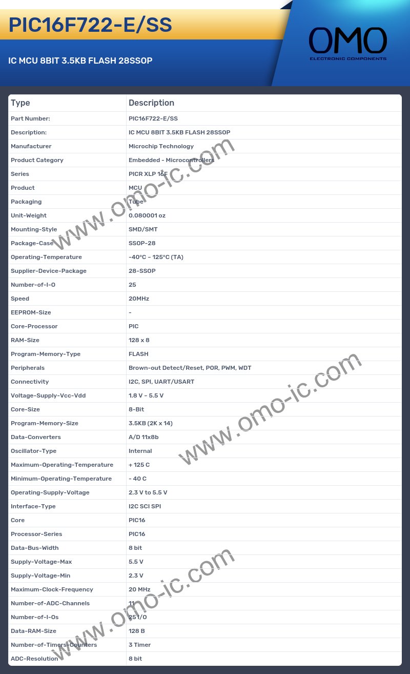 PIC16F722-E/SS
