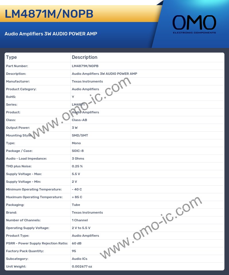 LM4871M/NOPB
