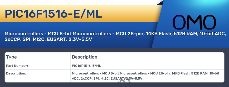 PIC16F1516-E/ML