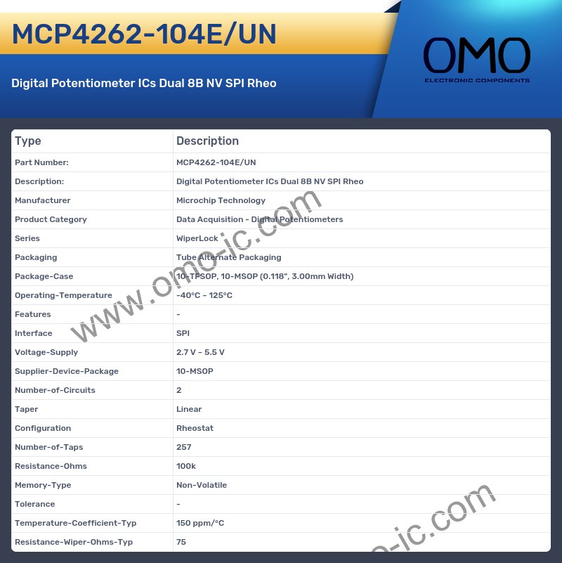 MCP4262-104E/UN