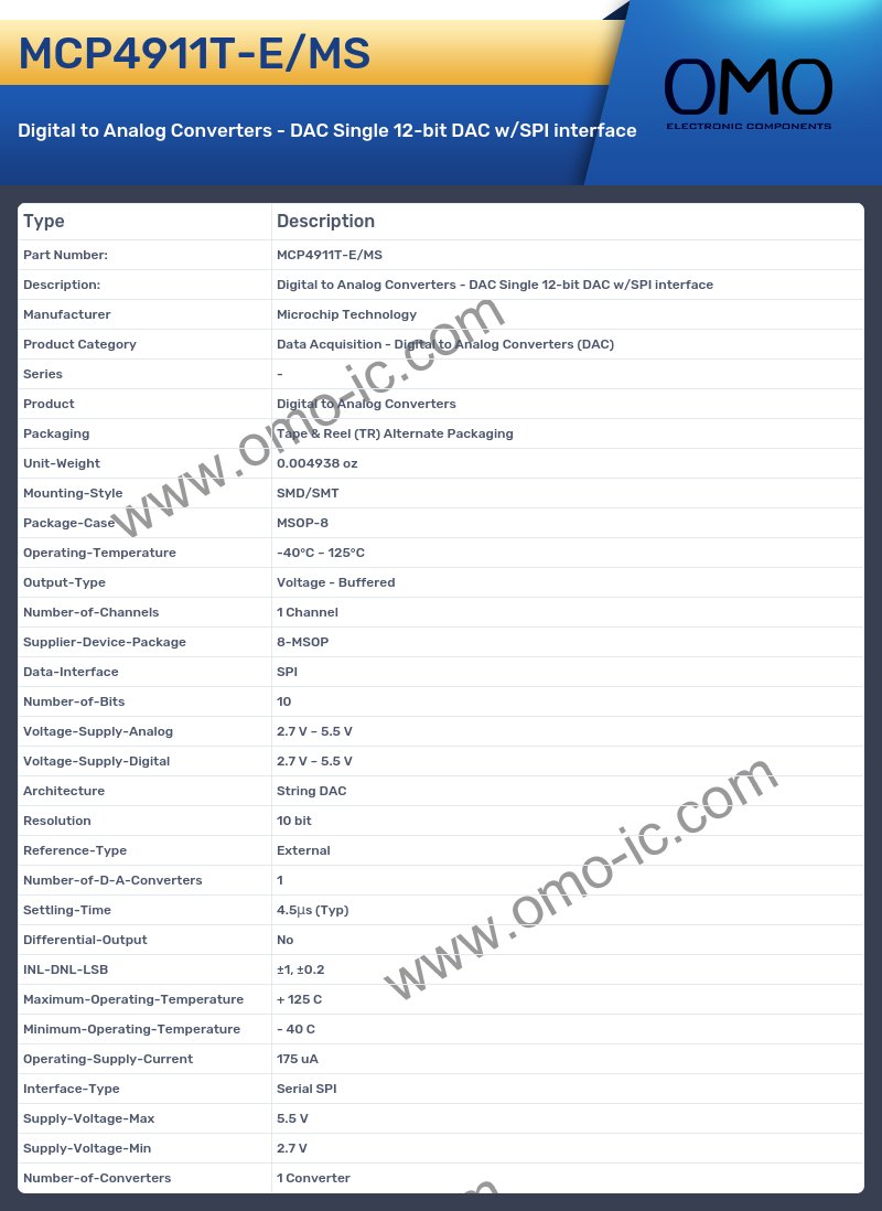 MCP4911T-E/MS